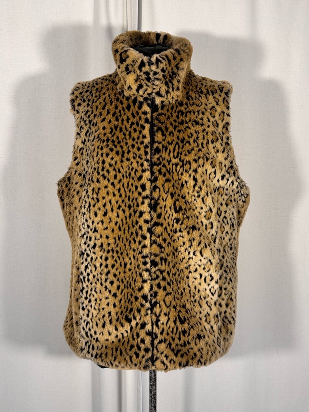Vintage Kristen Blake Reversible Leopard Print Vest